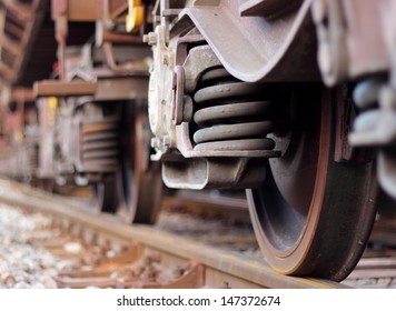Wheels of train 