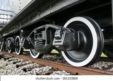 Wheels of a train