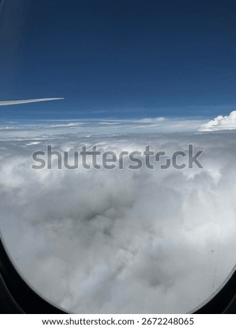 When it actually feels like “above the clouds” during the long flight