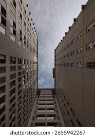When architecture frames the sky just right