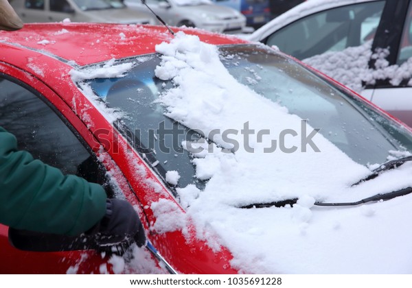 When it's snowing, every
standing car in the parking lot is covered with a white layer of
petals.
