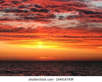 When sun downed shining diffirent colours. Sunset. 