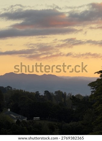 When sunrays come down through mountains