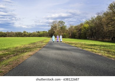 When Three Mennonite Women Passed Me, I Felt I Needed To Take Their Picture. 