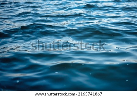 When the wind blows, the waves on the lake