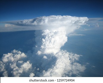 Whenever You See An Anvil Shape Cloud On The Sky That Big Give It A Wide Berth And The Structural Integrity Of Your Plane Is Assured. Enough Space In The Skies Not To Risk A Lightning Strike Or More.