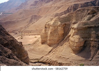 Where the Dead Sea rolls have been found, Qumran, Israel