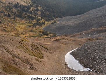 Where A Talus Slope Meets An Alpine Valley 