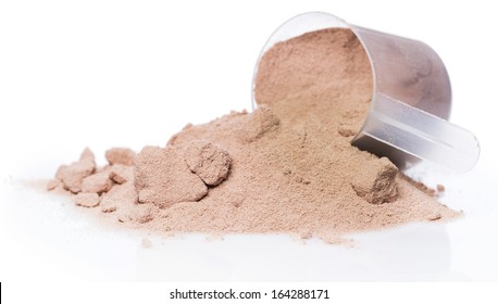 Whey Protein Powder And Scoop