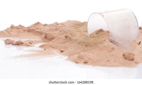 Whey Protein Powder And Scoop