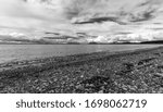 Whidbey Island beach with dramatic clouds
