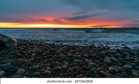 Whidbey Island Sunset Over Admiralty Inlet 