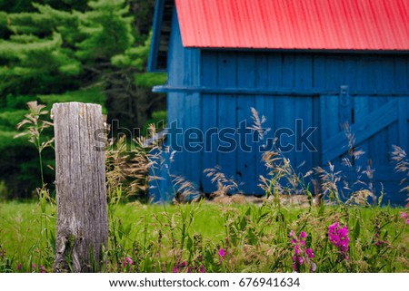 Whimsically Colored Barn