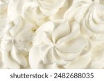 Whipped cream close up texture