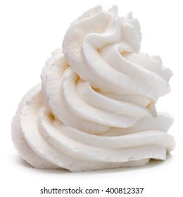 Whipped Cream Swirl Isolated On White Stock Photo 400812337 | Shutterstock