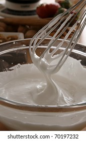 Whire Wisk Making Meringue Mousse