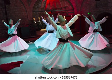 Whirling Dervishes and Musicians Perform-Istanbul -Turkey 11-02-2013