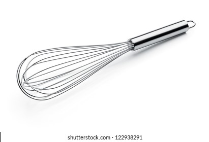 Whisk Or Egg Beater Isolated On White