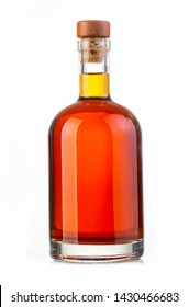 whiskey bottle isolated on white background