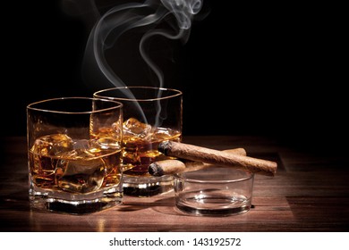 Whiskey With Cigars