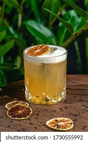 A Whiskey Cocktail And A Mix Of Bourbon And Lemon Juice Complement The Piquant Taste Of Bergamot Syrup