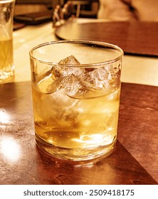 Whiskey cocktail on rocks Kyoto Japan 2024 