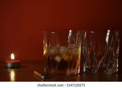 Whiskey and tea light candle - Powered by Shutterstock