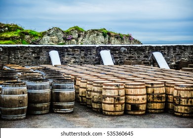 Whisky Barrels By The Sea, Islay, Scotland