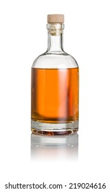 Whisky bottle on a white background
