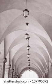 Whispering Gallery Beneath The Palazzo Del Podesta Palace, Bologna, Italy