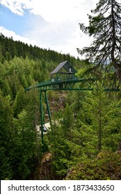 WHISTLER, BC, CANADA, JUNE 04, 2019: Whistler Bungee Bridge, One Of Attraction In Sea To Sky Trail