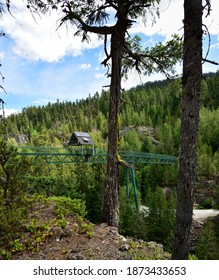 WHISTLER, BC, CANADA, JUNE 04, 2019: Whistler Bungee Bridge, One Of Attraction In Sea To Sky Trail