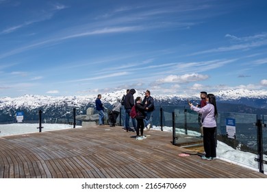 Whistler, BC Canada - June 7, 2022: View On Whistler Mountain In Early Summer