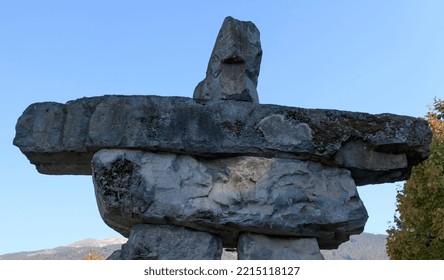 Whistler, BC, Canada - Oct 1, 2022: Whistler Is Visited By Over 2 Million People Each Year For Skiing During Winter And Mountain Biking During Summer.