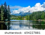 Whistler, British Columbia, CANADA - June 18, 2016. View of the Alta Lake in Whistler, BC, Canada.