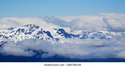 Whistler Mountain Mountain Fitzsimmons Range Pacific Stock Photo (edit 