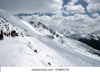 Whistler Skiing By Black Comb