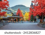 Whistler Village with Fall Colors