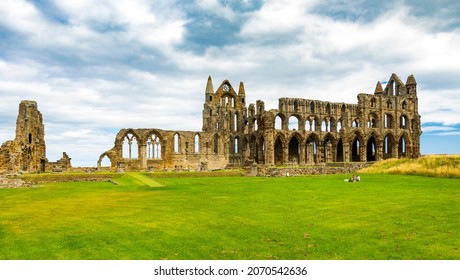 Whitby Abbey, North Yorkshire, A Benedictine Monastery And Inspiration For Bram Stoker's Dracula Gothic Novel