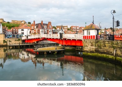 Whitby Swing Bridge Crossing the River Esk, at Whitby, North Yorkshire