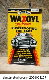 WHITBY, UNITED KINGDOM - Aug 01, 2021: A Wax Based Paint Product Which Can Be Sprayed On The Underside Of Vehicles To Reduce Salt Corrosion Ad General Rusting 