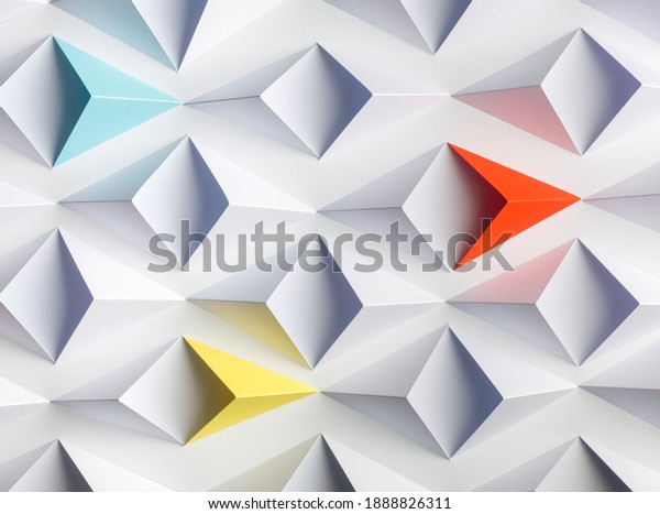 White abstract texture. Background 3d paper art style can be used in cover design, book design, poster, cd cover, flyer, website backgrounds or advertising. Difference concept.