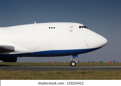 White airplanes nose