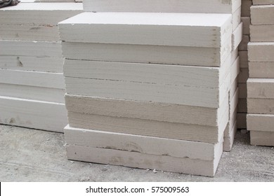 White Autoclaved Aerated Concrete Stack