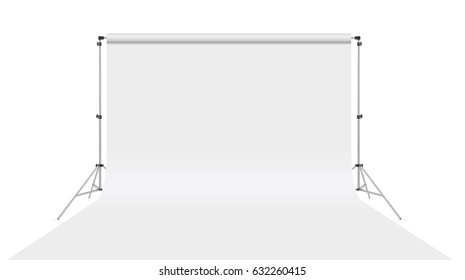 White Backdrop Isolated On White