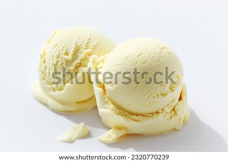 white background ice cream isolated