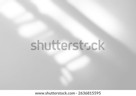 White Background With Light Texture And Leaf Shadow On Wall, Kitchen Table In Home Interior Room, Minimal Template For Restaurant Product Display, Painted Surface And Modern Studio Scene
