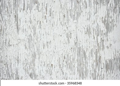 White Background Of Old Barn Door