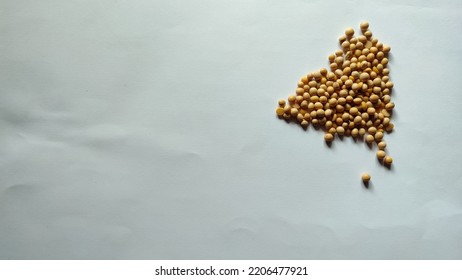 White Background Soybean Meal Ingredients

