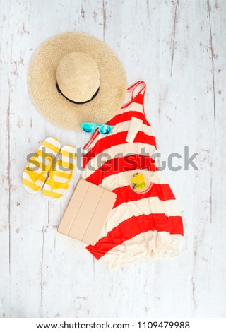 Similar – Image, Stock Photo summer vacation Wellness